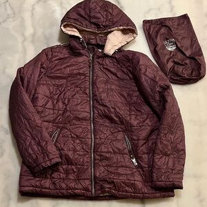 🎈Kids Puffer Maroon Packable Jacket🎁Fill a Box for $20 up to 5lbs Sale 📦